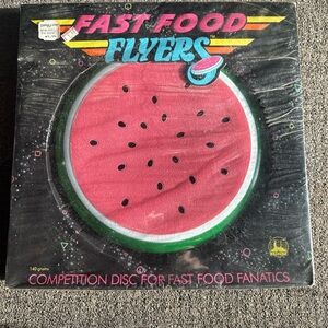 Vintage Fast Food Flyers Watermelon Disc